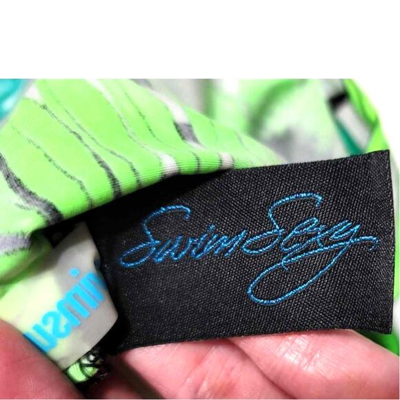 Swimsuits for All S4A Swim Sexy Floral Palm Tropical Halter Tankini Plus 18 NEW - Picture 6 of 12